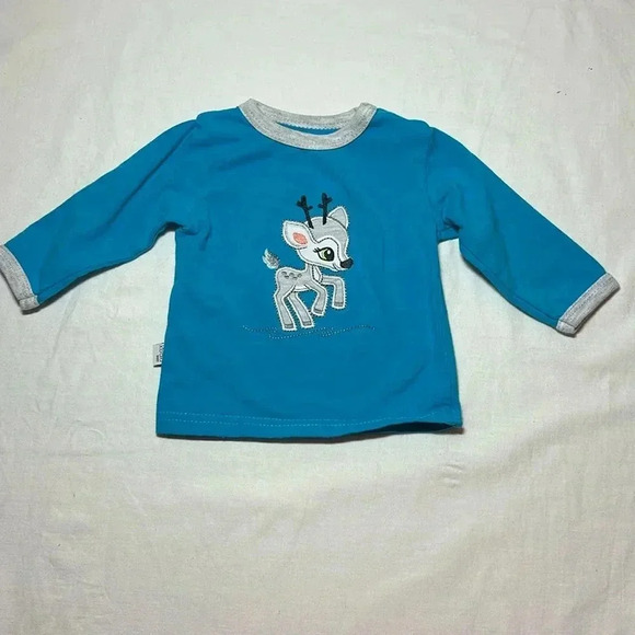 Koala Baby - long sleeve Christmas/Reindeer  T-shirt. Size 0-3 months - Picture 1 of 3
